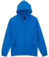 GD69 SF600 Gildan SoftStyle® Midweight Full Zip Hooded Sweatshirt Royal Blue colour image